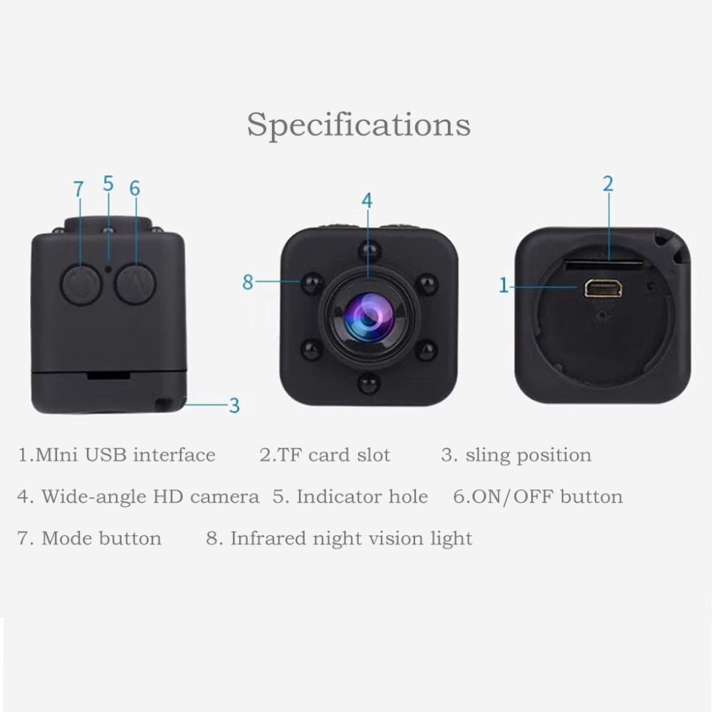 1080p mini camera portable night vision motion - security 