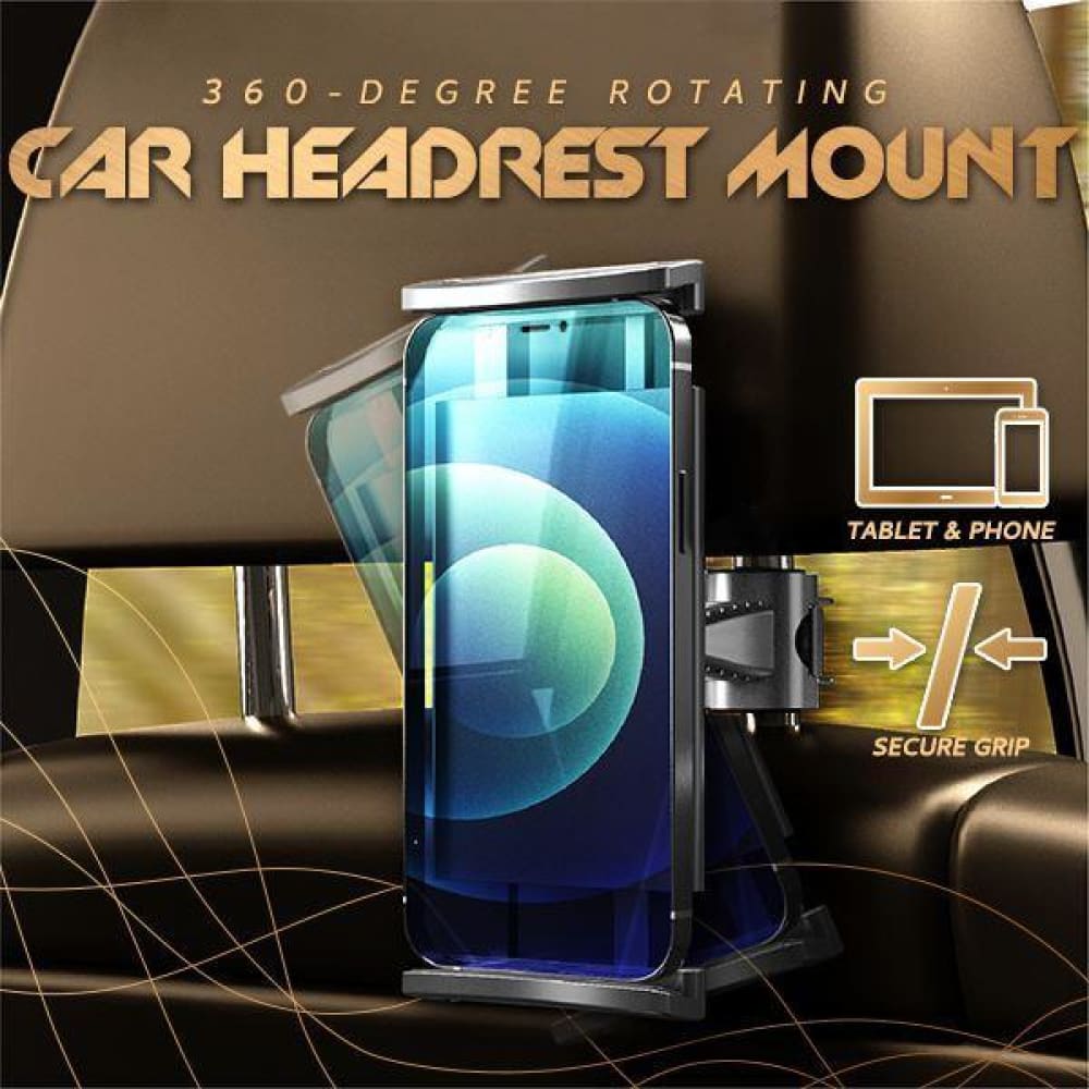 360° rotating car headrest mount - car electronics & 