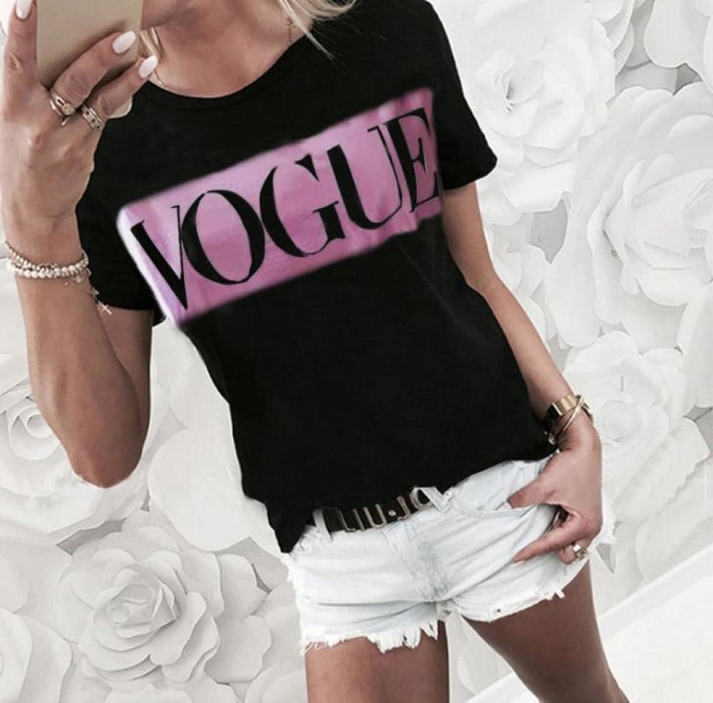 3D Printed Women's T-Shirts Golden Vogue - ELECTRONICS-HEAVEN