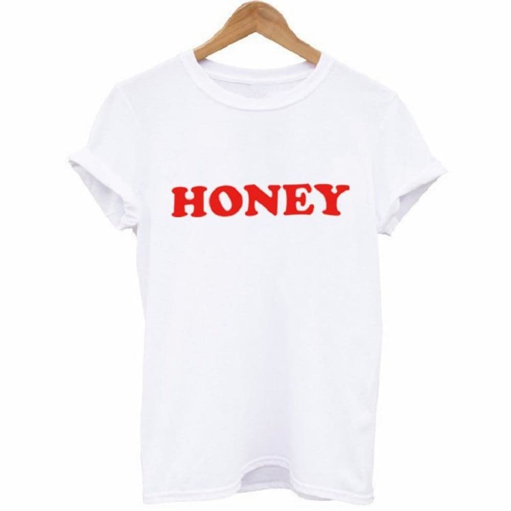 3D Printed Women's T-Shirts Honey - ELECTRONICS-HEAVEN