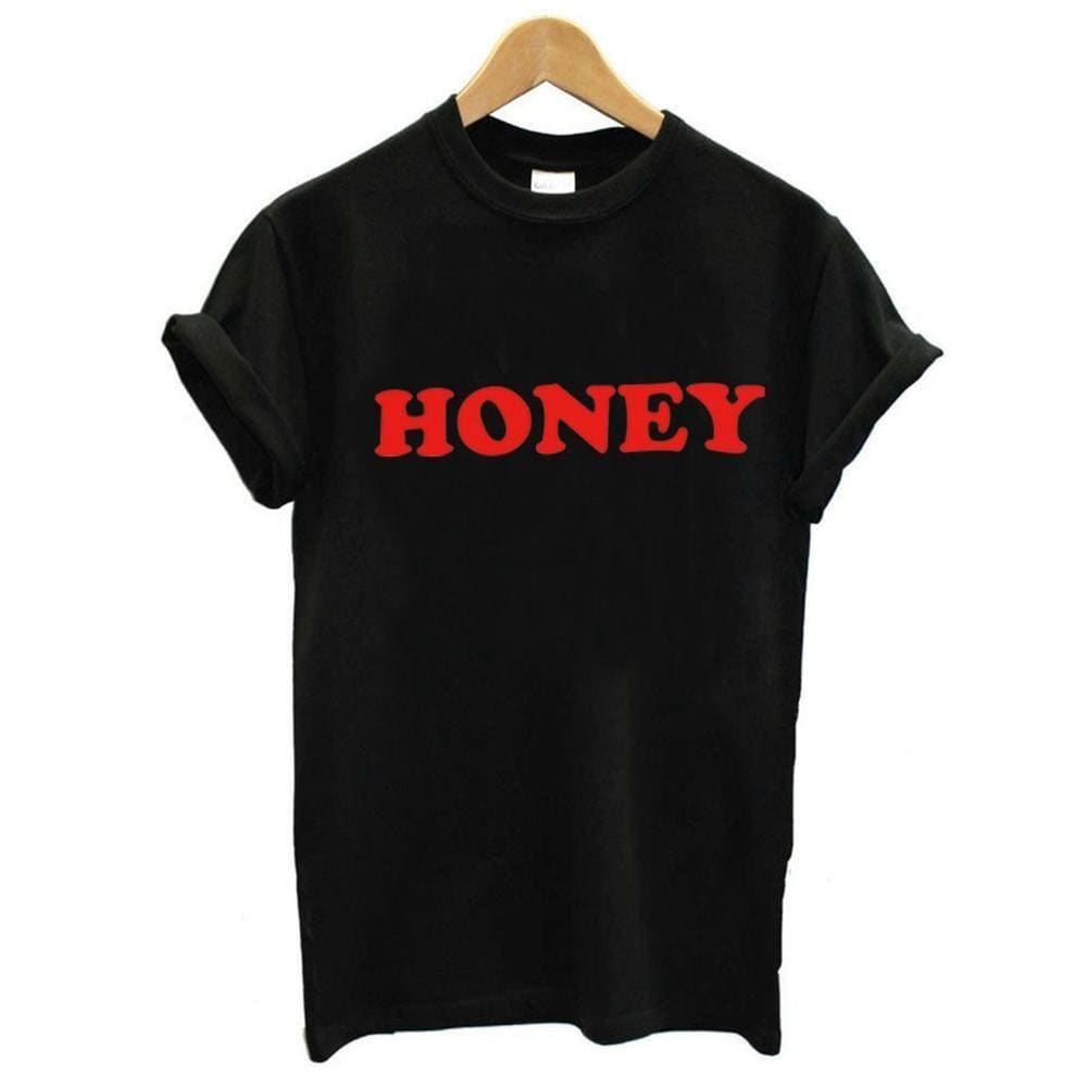 3D Printed Women's T-Shirts Honey - ELECTRONICS-HEAVEN