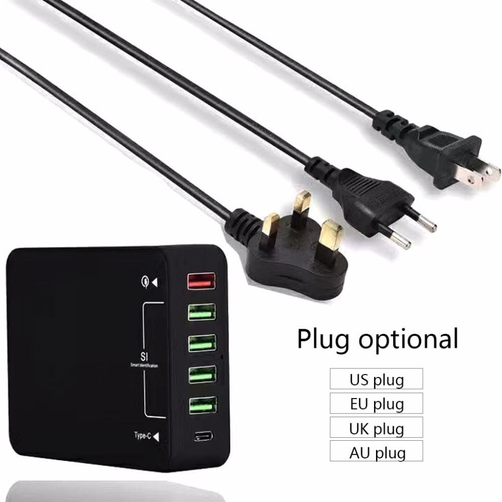 6-Port 60W USB Charging Station - ELECTRONICS-HEAVEN