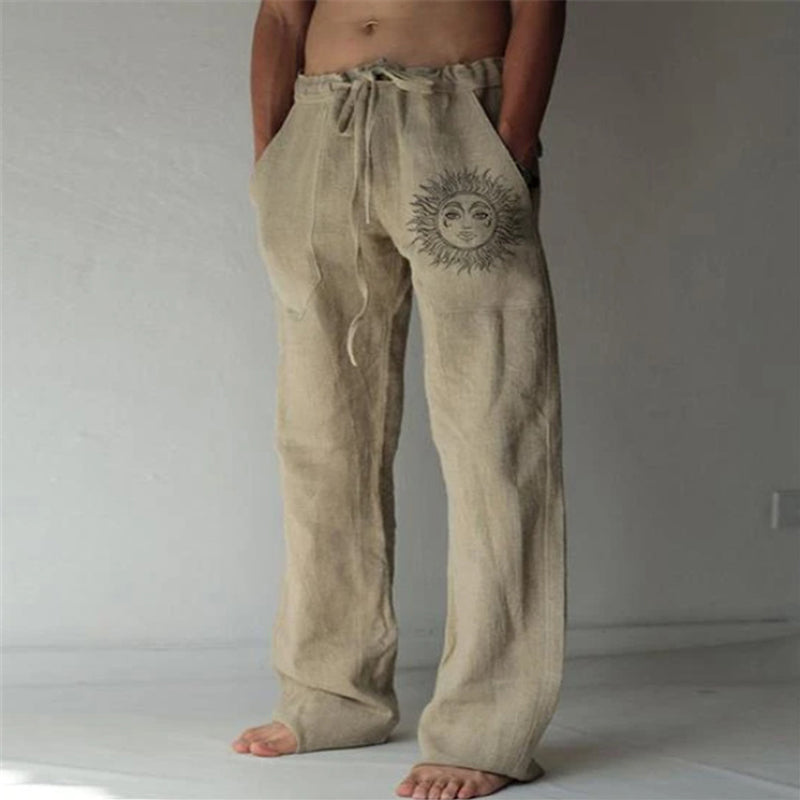 Drawstring Elasticized Casual Trousers