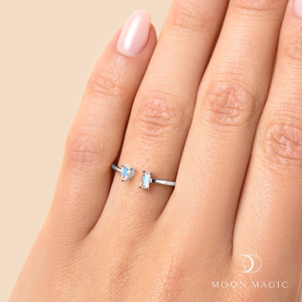 Adjustable moonstone ring - elevate - pre-order ring