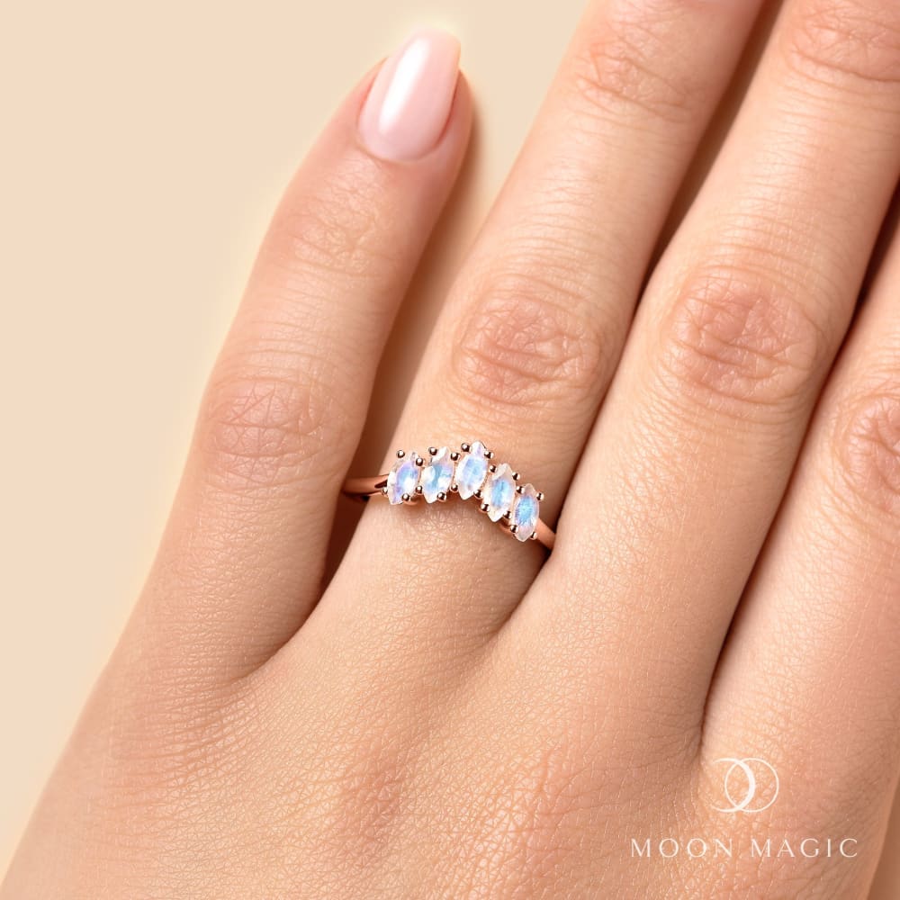 Adjustable moonstone ring - everlasting - pre-order ring