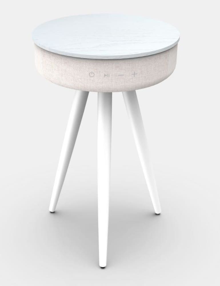 Bernard Speaker Table - White - Accent Table