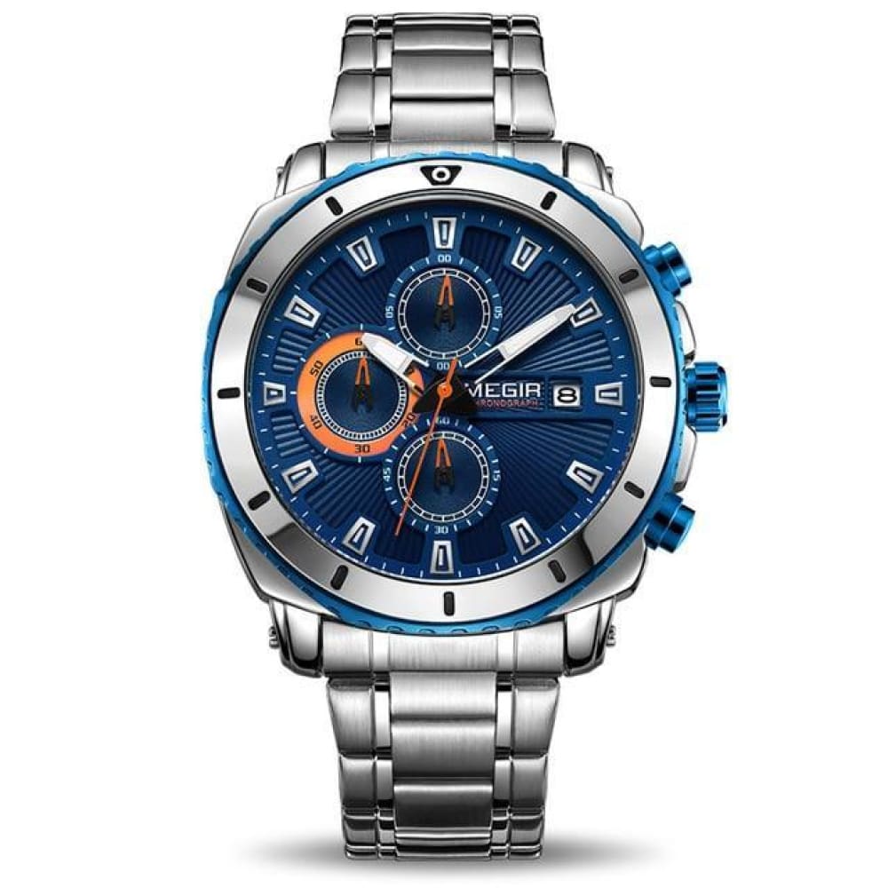 Bigoza Stainless Steel Gents Watch - Blue