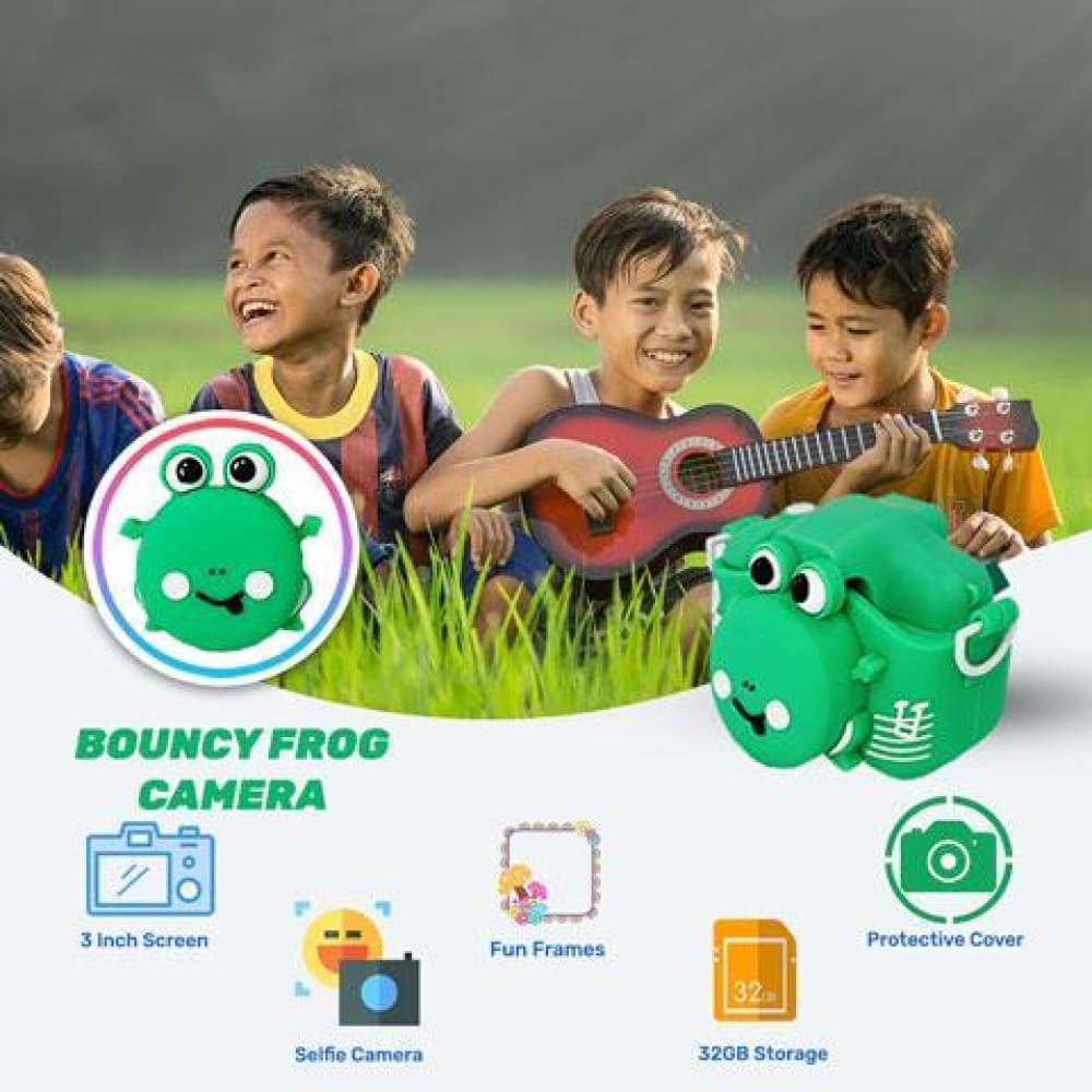 Bouncy frog kids camera age (3-9)