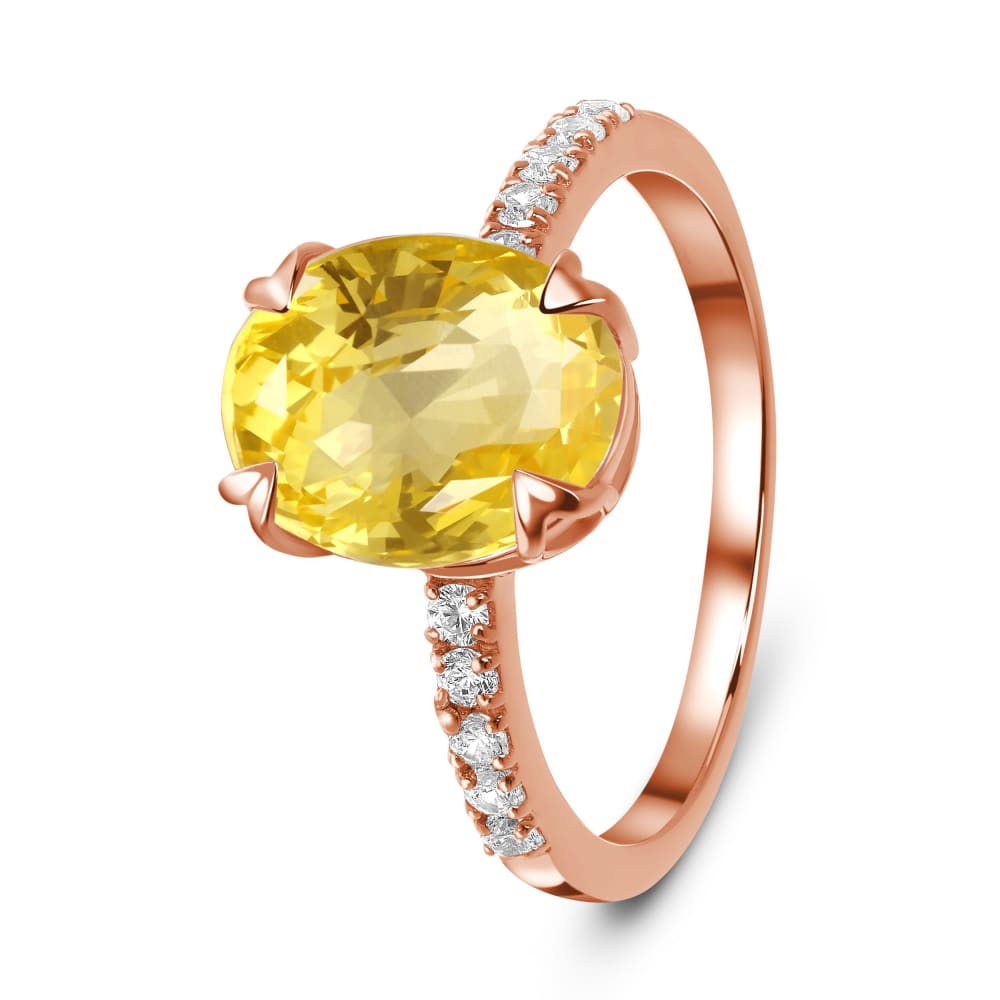 Citrine ring - harlow - citrine ring