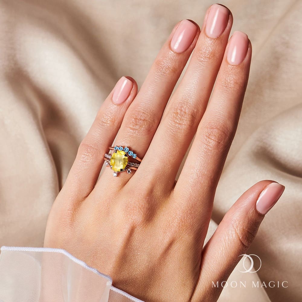 Citrine ring - harlow - citrine ring