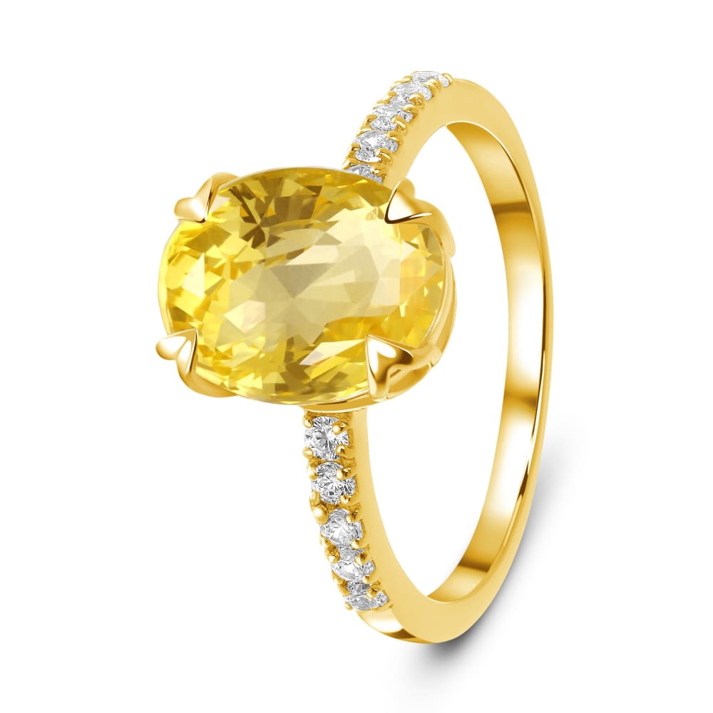 Citrine ring - harlow - citrine ring