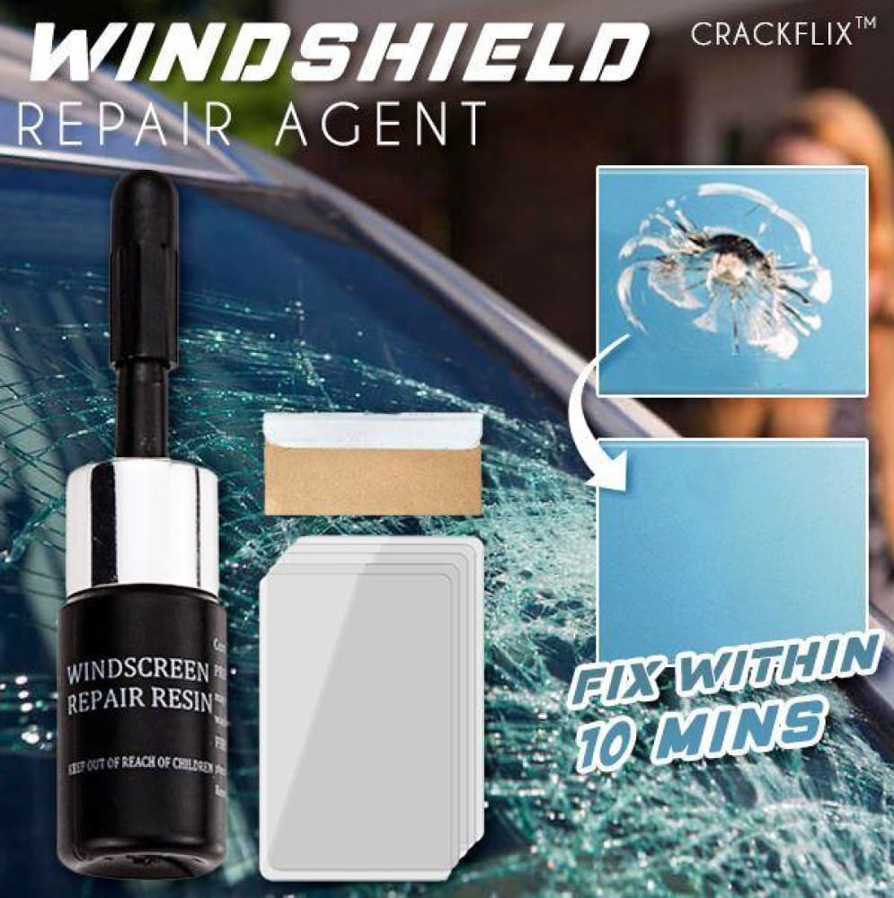 Crackflix™ windshield repair agent - car