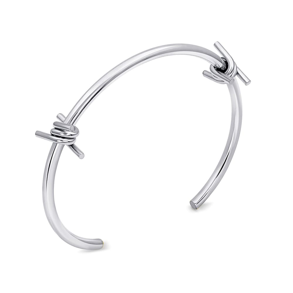 Cuff - hooks - steel bracelet