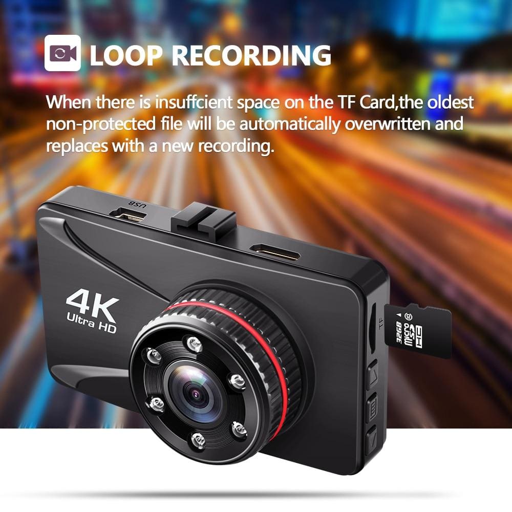 Dashcam Camera For Car, 1080P + Night Vision - ELECTRONICS-HEAVEN