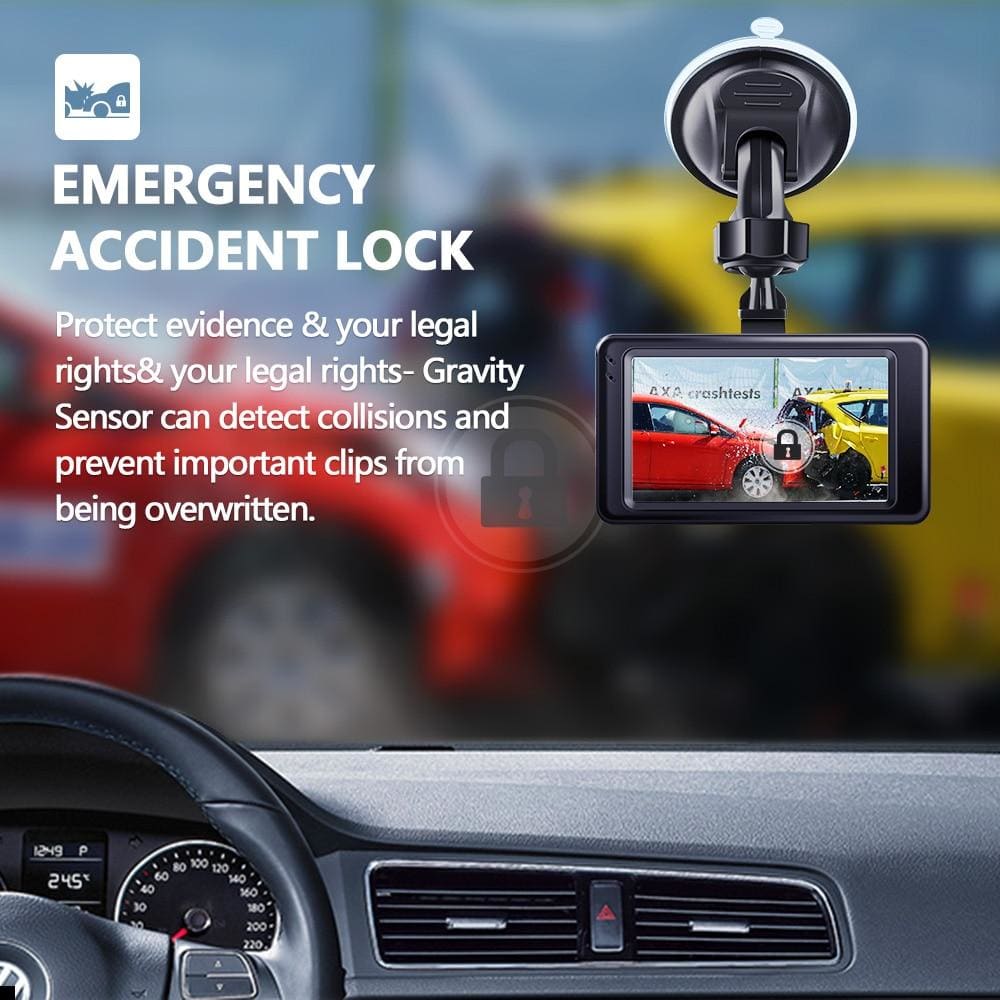 Dashcam Camera For Car, 1080P + Night Vision - ELECTRONICS-HEAVEN