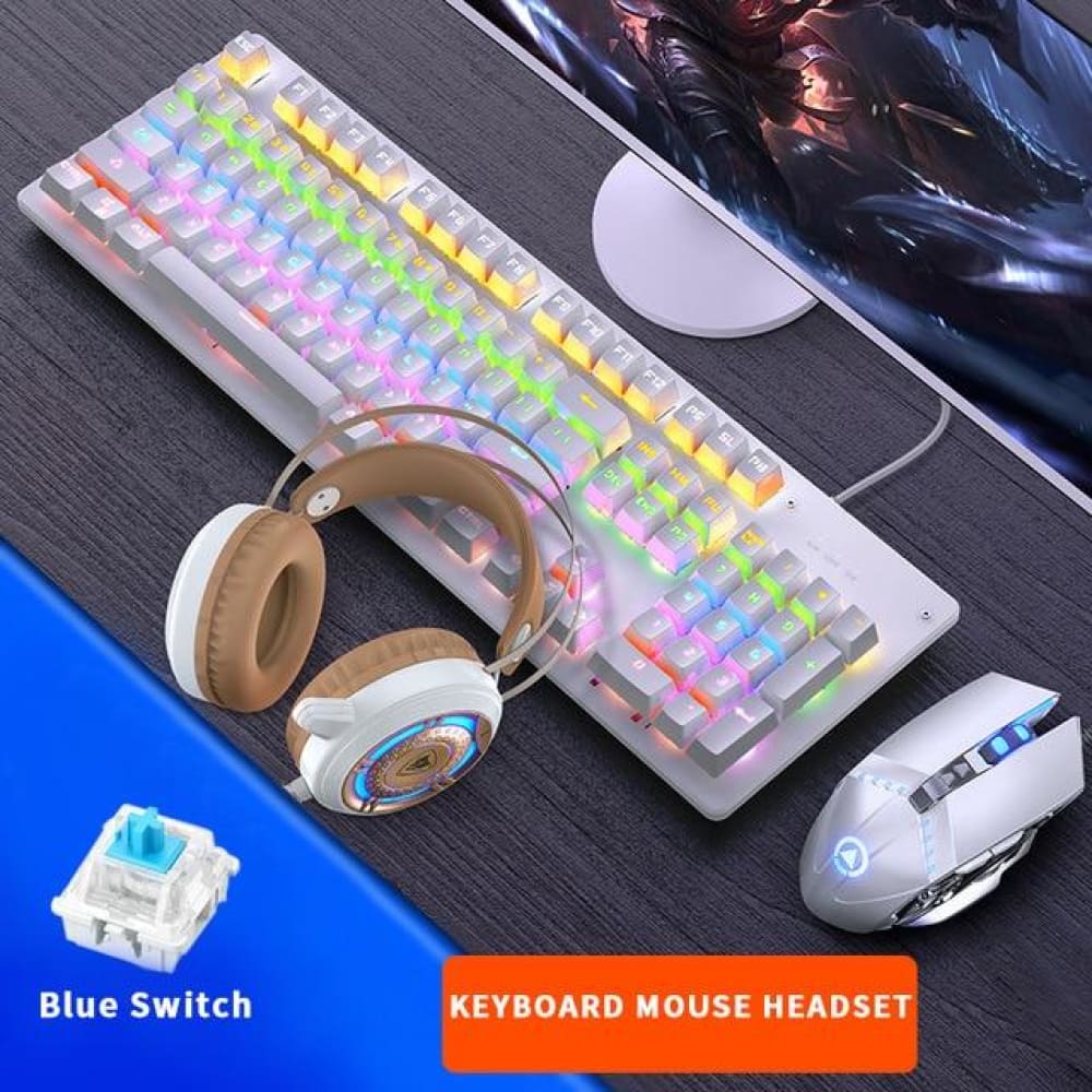 Desktop Keyboard + Mouse And Headphones. (FREE SHIPPING) - ELECTRONICS-HEAVEN