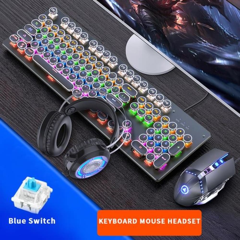 Desktop Keyboard + Mouse And Headphones. (FREE SHIPPING) - ELECTRONICS-HEAVEN