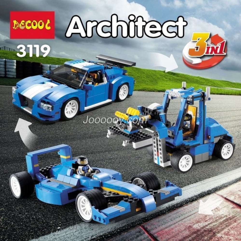 Desool 3119 turbo track racer car 3 in 1