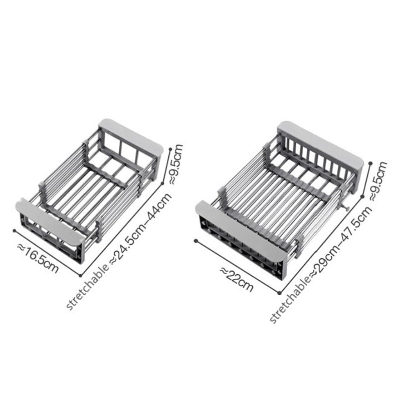 Expandable Stainless Steel Drain Rack