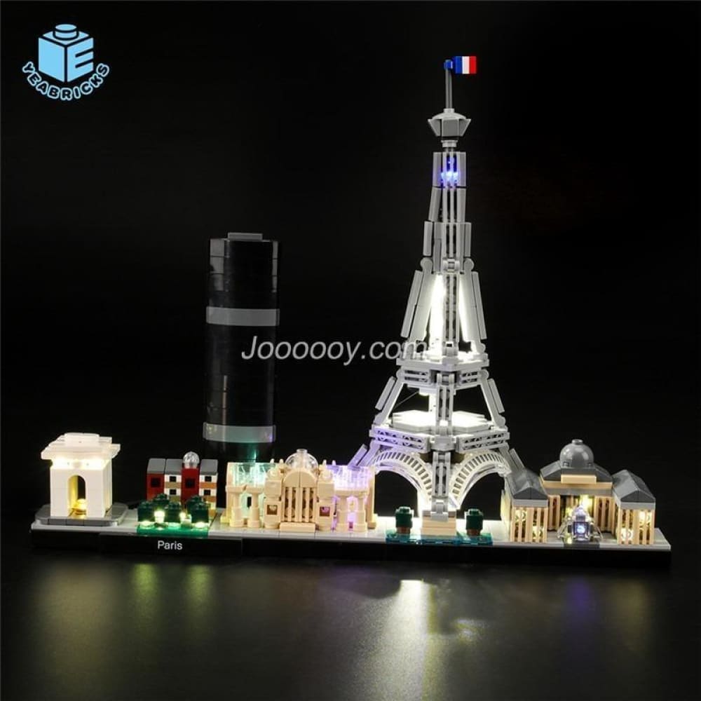 Diy led light up kit for architecture skyline paris 21044