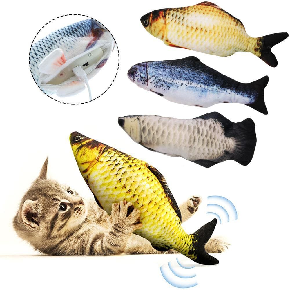 Electronic pet cat toy electric usb charging simulation fish