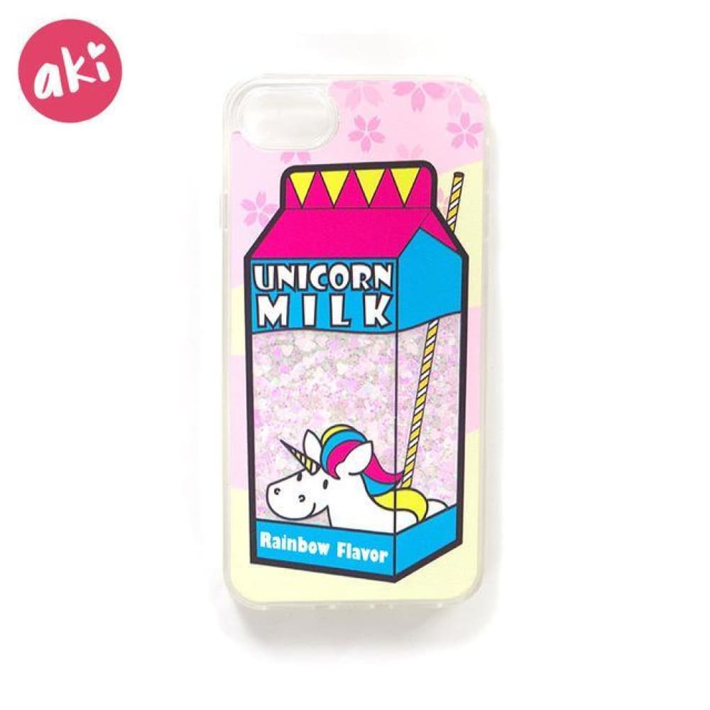 Glitter liquid iphone case - milk / for iphone 6 6s