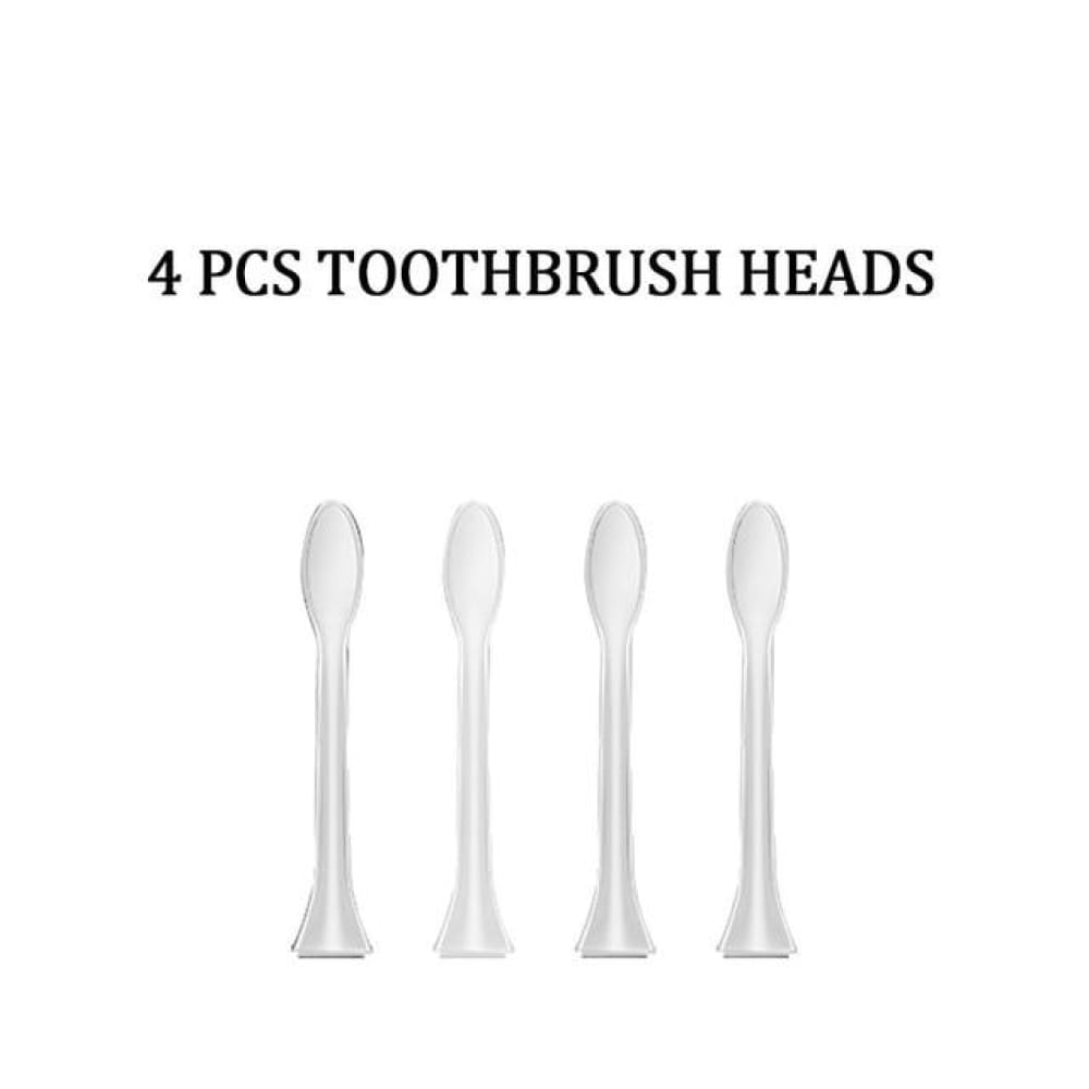 High Quality Electric Rechargeable Sonic toothbrush With 4 Cleaning Modes Electric toothbrush ELECTRONICS-HEAVEN 4pcs white heads 