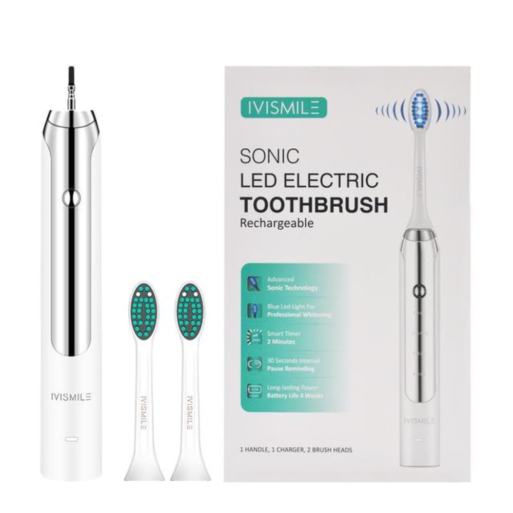 High Quality Electric Rechargeable Sonic toothbrush With 4 Cleaning Modes Electric toothbrush ELECTRONICS-HEAVEN white Toothbrush 