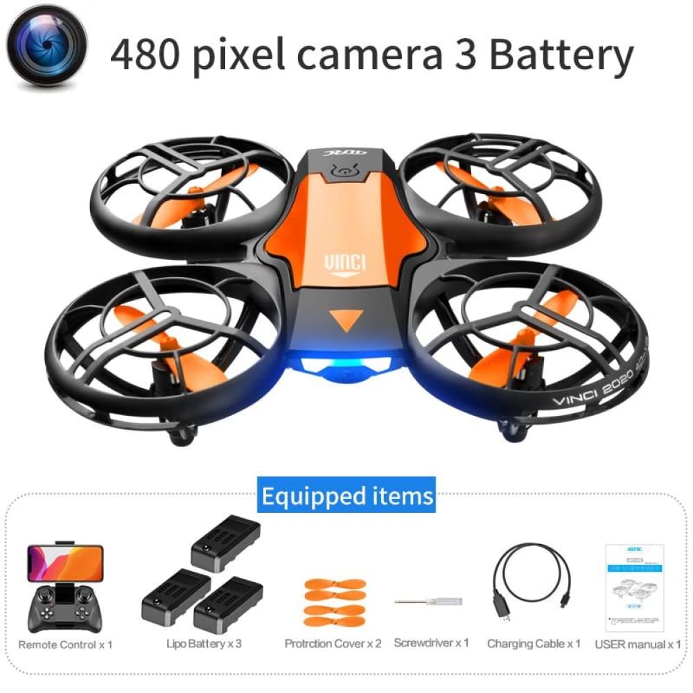 Mini Drone 4K 1080P HD Camera WiFi Fpv Quadcopter - 480P 