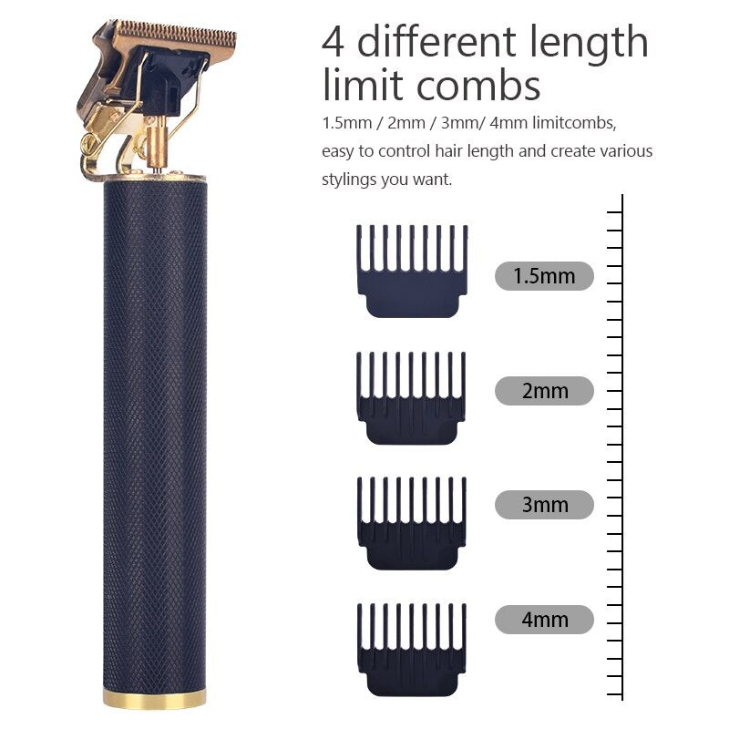 Cordless Rechargeable Hair Metal Trimmer