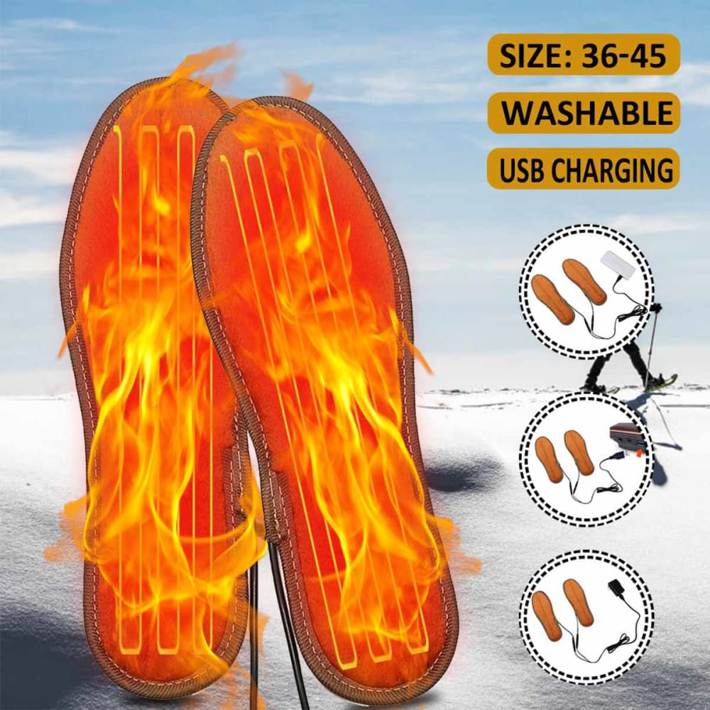 USB Rechargeable Electric Heated Insoles for Shoes Electric Heated Insoles for Shoes ELECTRONICS-HEAVEN 