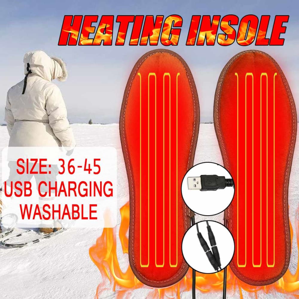 USB Rechargeable Electric Heated Insoles for Shoes Electric Heated Insoles for Shoes ELECTRONICS-HEAVEN 