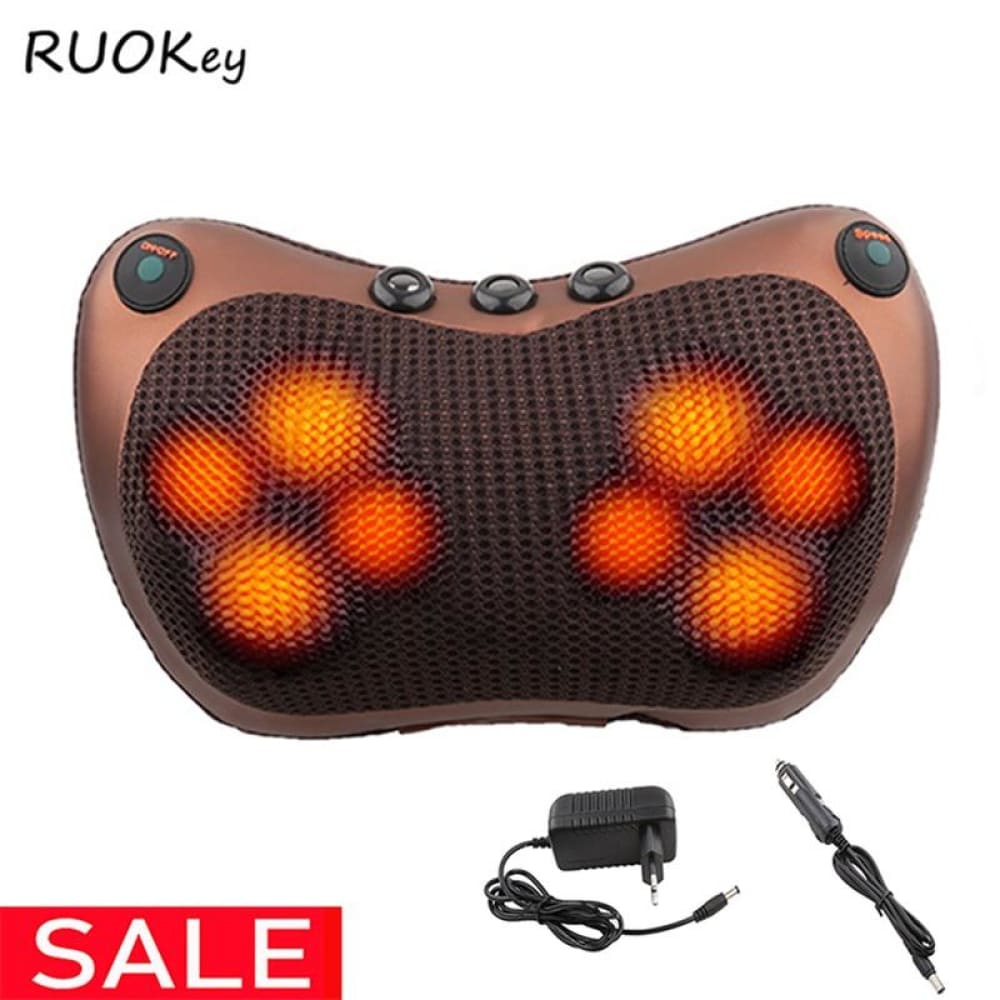 Vibrating Massage Pillow With Heating Vibrating Massage Pillow ELECTRONICS-HEAVEN 