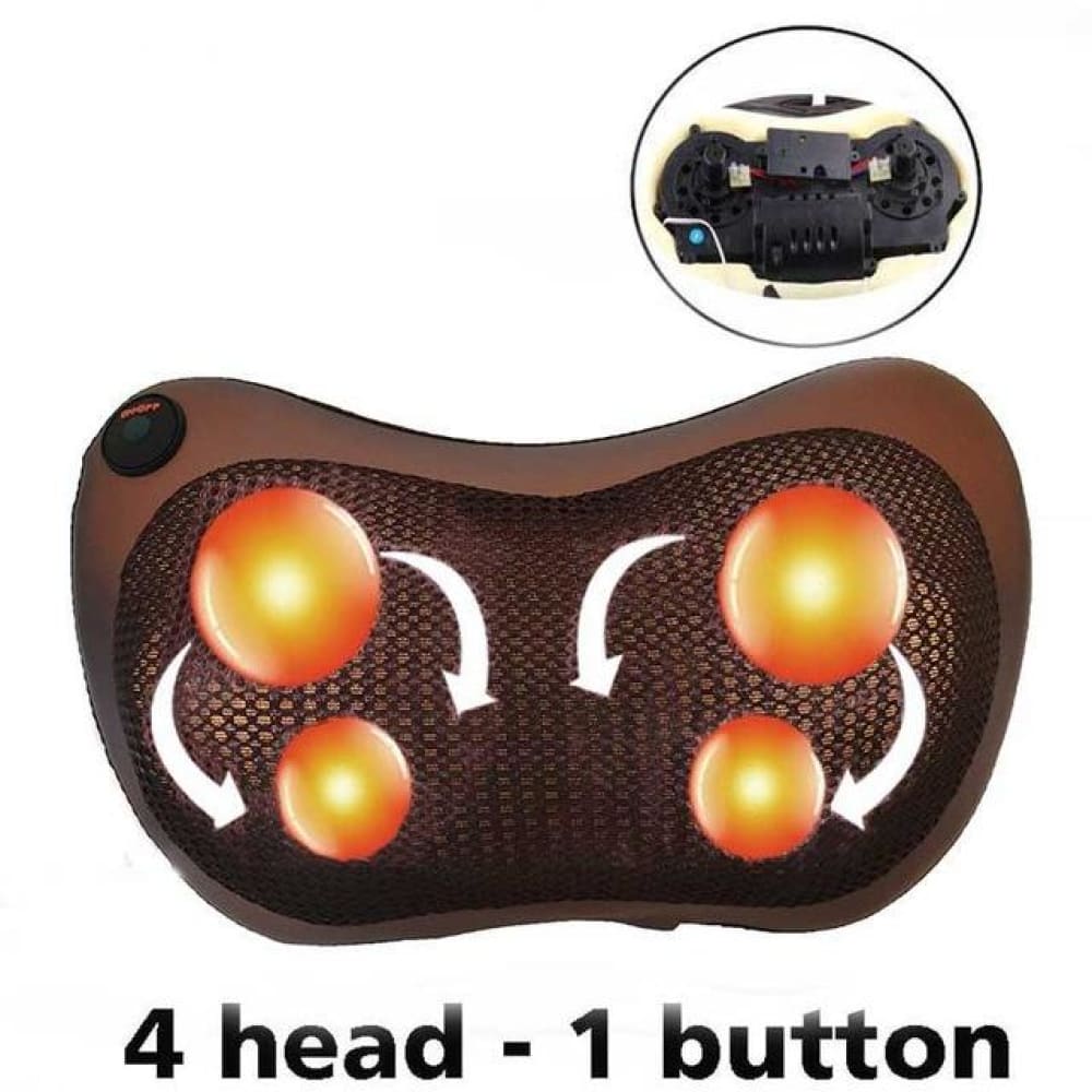 Vibrating Massage Pillow With Heating Vibrating Massage Pillow ELECTRONICS-HEAVEN 110V China 4-1 Black Panel, AU