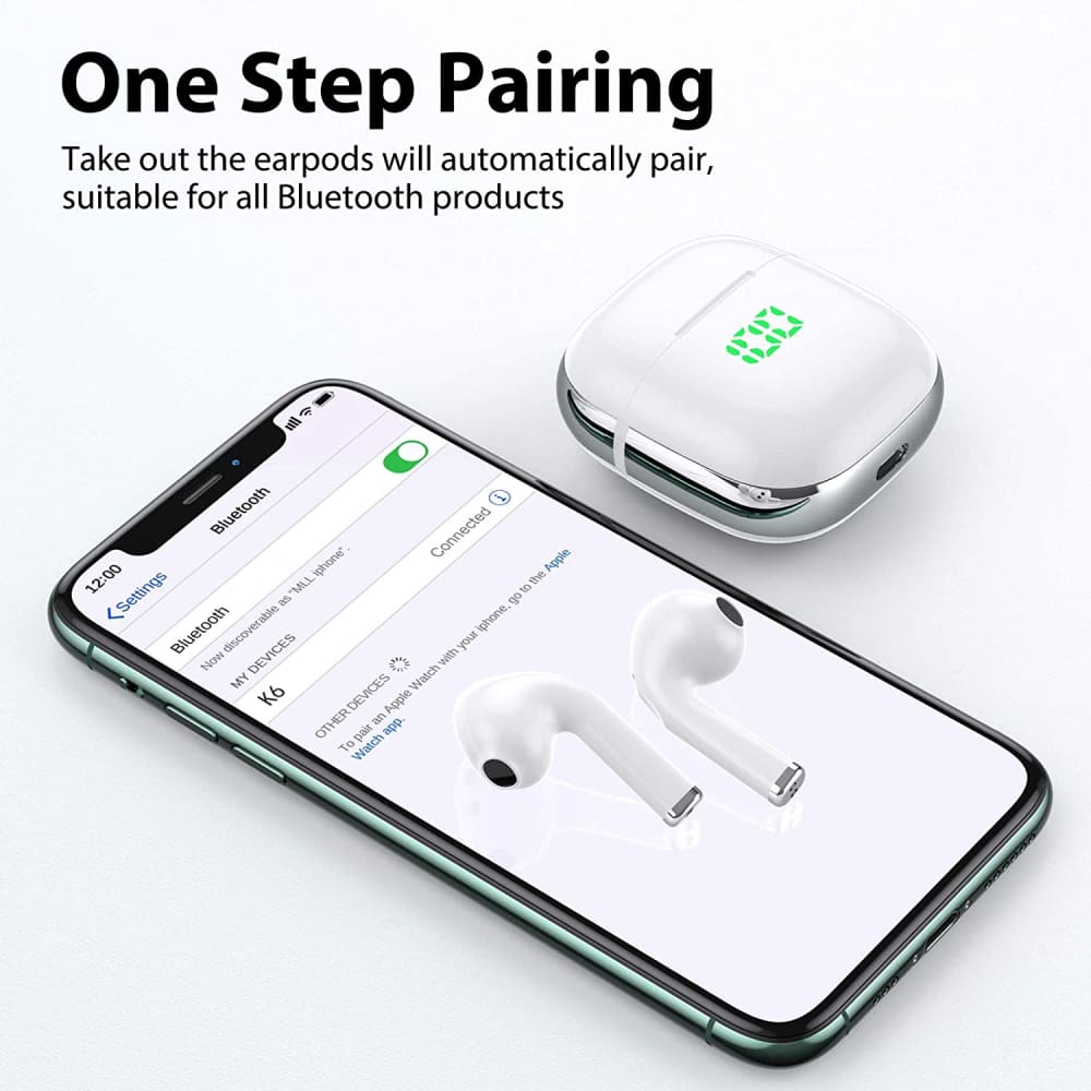 Wireless earbuds,true bluetooth 5.0 headphones with usb-c & 